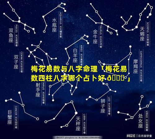 梅花易数与八字命理「梅花易数四柱八字哪个占卜好 🐝 」